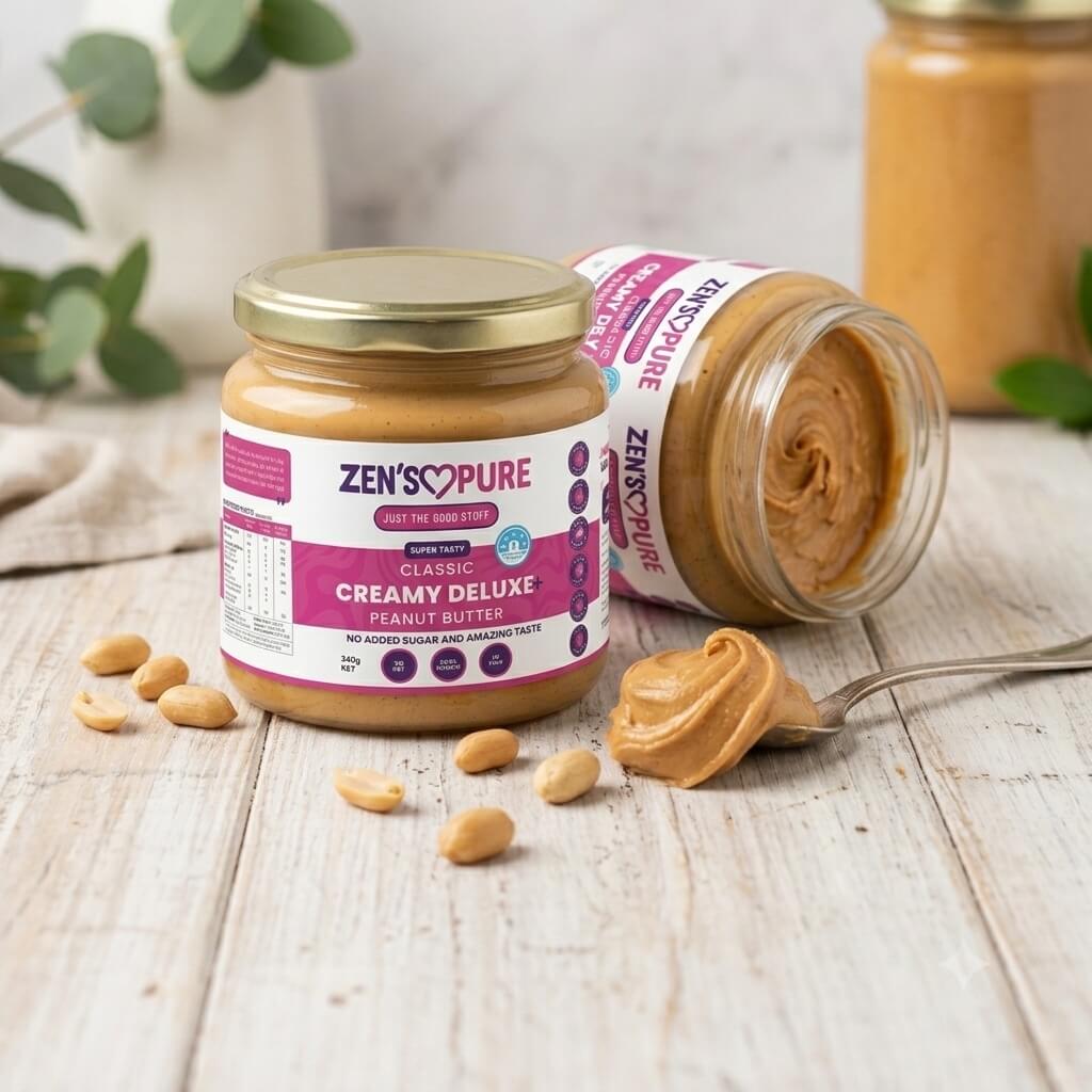 ZEN'S PURE Classic Creamy Deluxe+ peanut butter